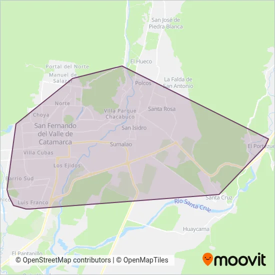 Empresa GM coverage area map