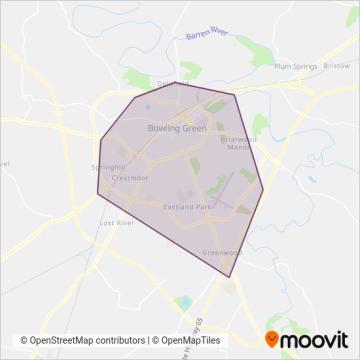 Bowling Green coverage area map