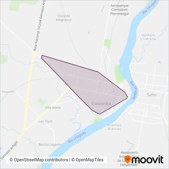 Turismo Palmares S.R.L. coverage area map
