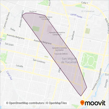 Libertad U.T.E. coverage area map