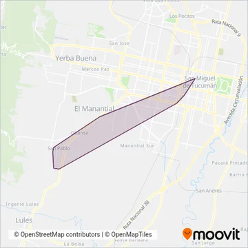 El Provincial S.R.L. coverage area map