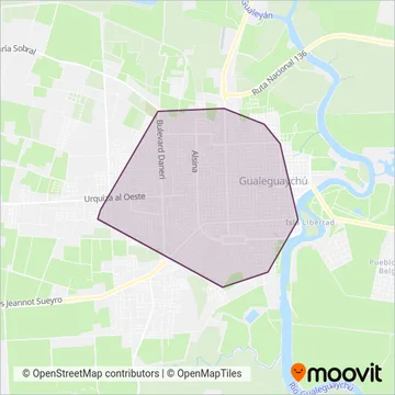 Autotransporte 1º de Agosto SRL coverage area map