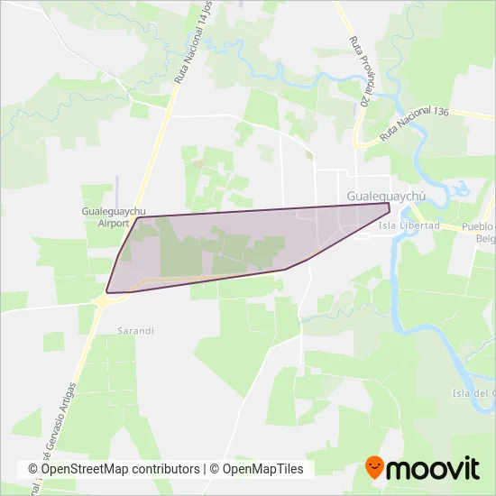 El Verde SRL coverage area map