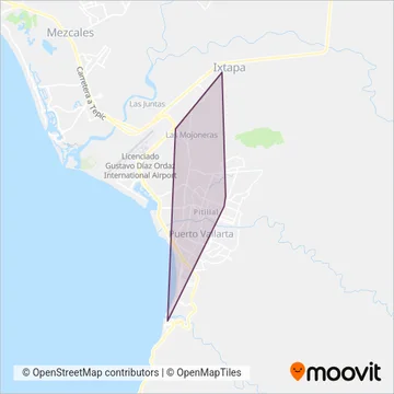 Mi Transporte - Búho Nocturno coverage area map