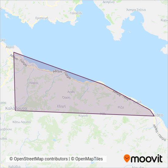 HELLENIC TRAIN S.A. coverage area map