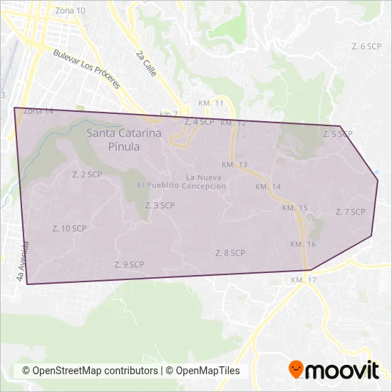 Transpinula coverage area map