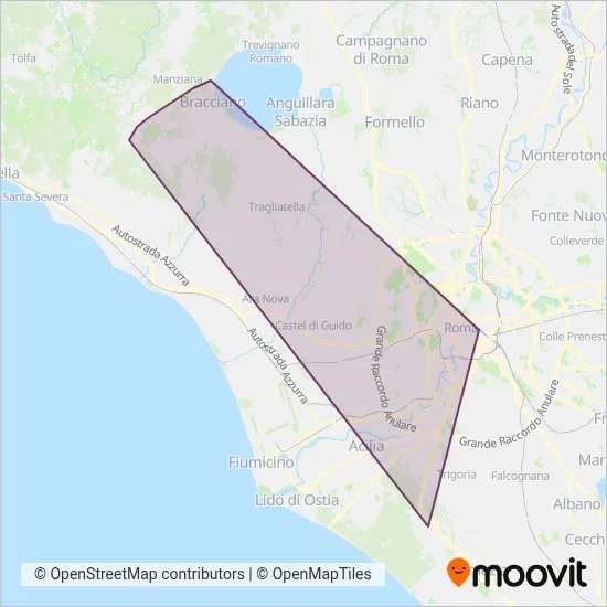 Cilia Italia coverage area map