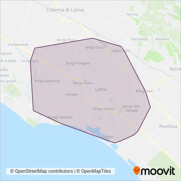 CSC Mobilità coverage area map