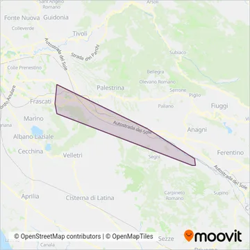 Corsi & Pampanelli coverage area map