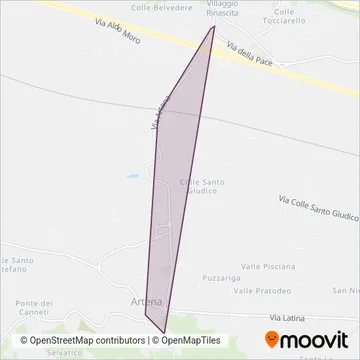 Lanna Autoservizi S.r.l. coverage area map