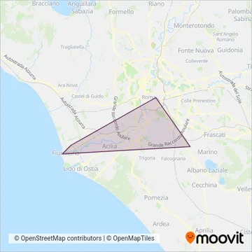 Terravision coverage area map