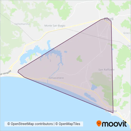 Area coperta dal servizio di Piazzoli