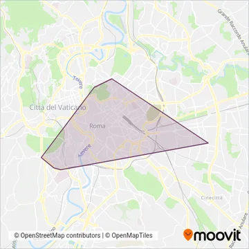 ATAC (Tram) coverage area map