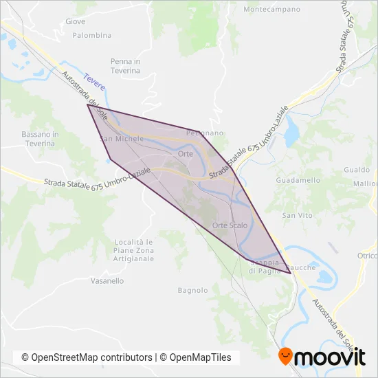 S.A.V. Orte coverage area map
