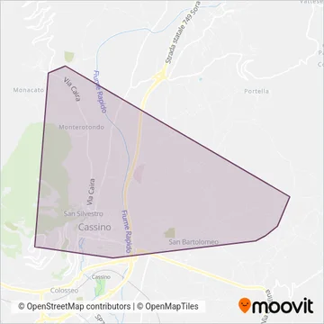 Mastrantoni Autolinee Srl coverage area map
