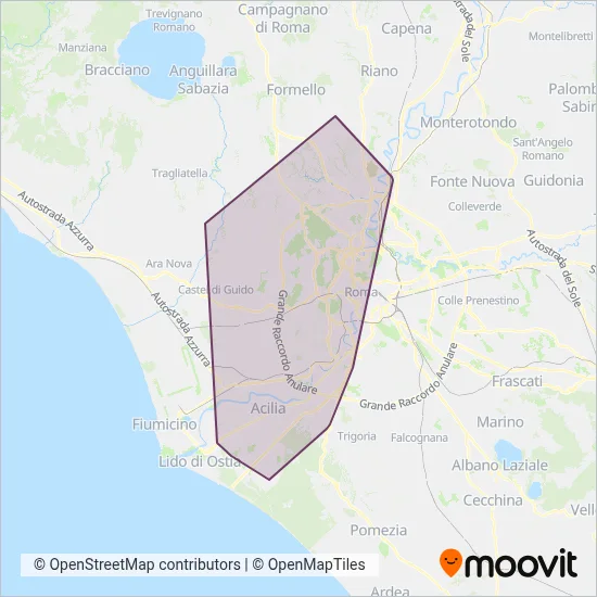 Area coperta dal servizio di BIS