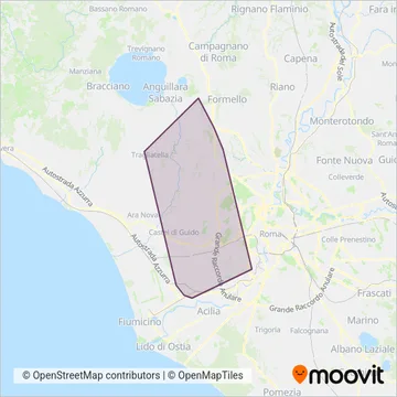 Tuscia coverage area map