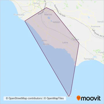 Schiaffini coverage area map