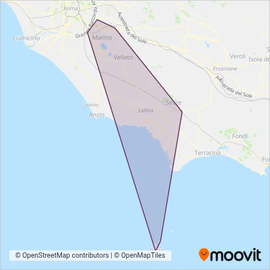 Area coperta dal servizio di Schiaffini