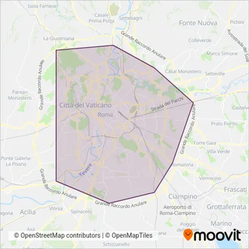 Company Shuttles coverage area map