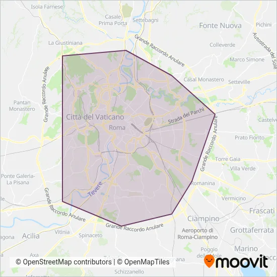 Company Shuttles coverage area map