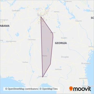 Greyhound-us coverage area map