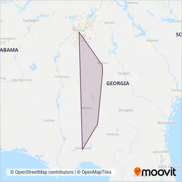 Greyhound-us coverage area map