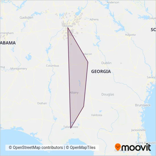 Greyhound-us coverage area map