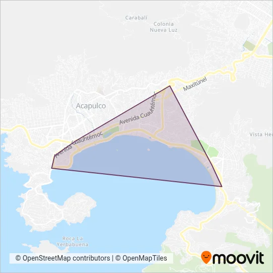 ACABUS Troncales coverage area map