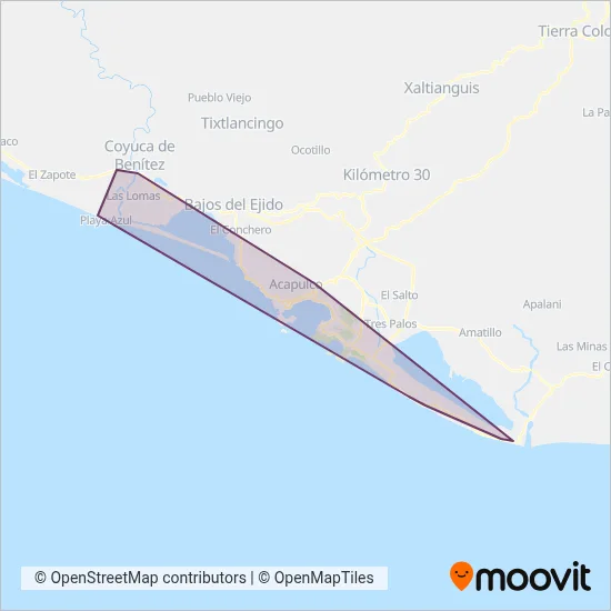 COMBI coverage area map