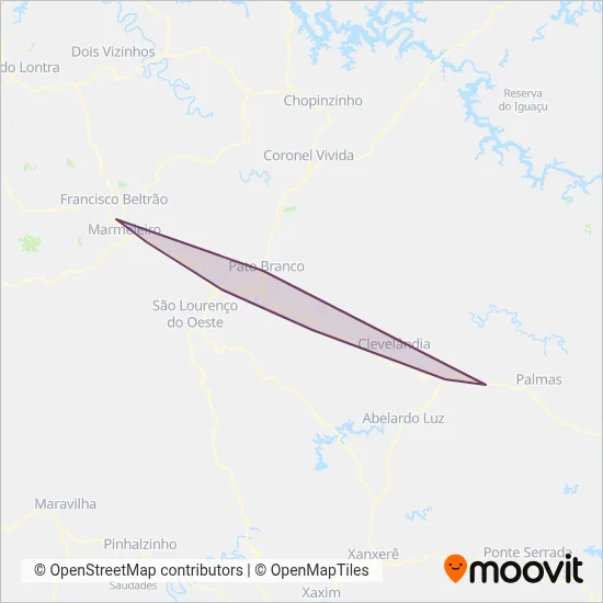 Cattani Sul (Rodoviário) coverage area map