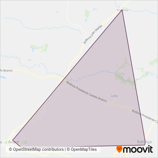 Rápido Luxo Campinas coverage area map