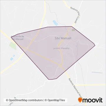 Fênix (São Manuel) coverage area map