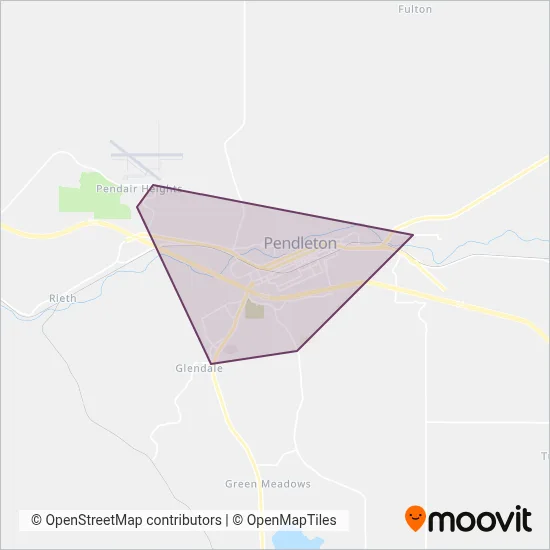 Let'er Bus coverage area map