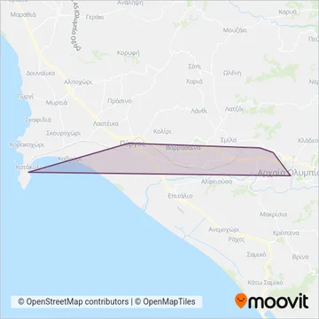 HELLENIC TRAIN coverage area map