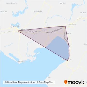 TCDD coverage area map