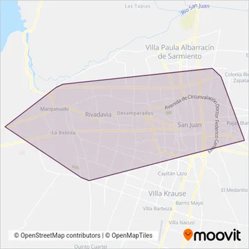 UTE - La Marina - La Positiva coverage area map
