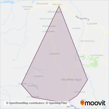 Nuevo Sur coverage area map