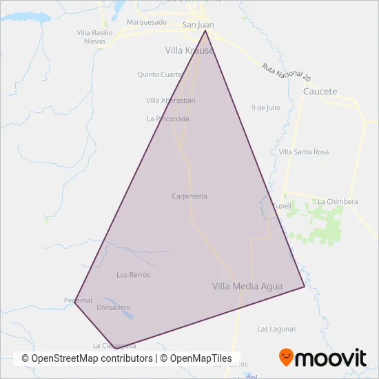 Nuevo Sur coverage area map