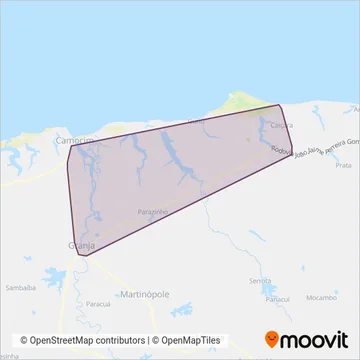 COOPITRACE (Alternativo) coverage area map