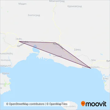 HELLENIC TRAIN (Bus) coverage area map