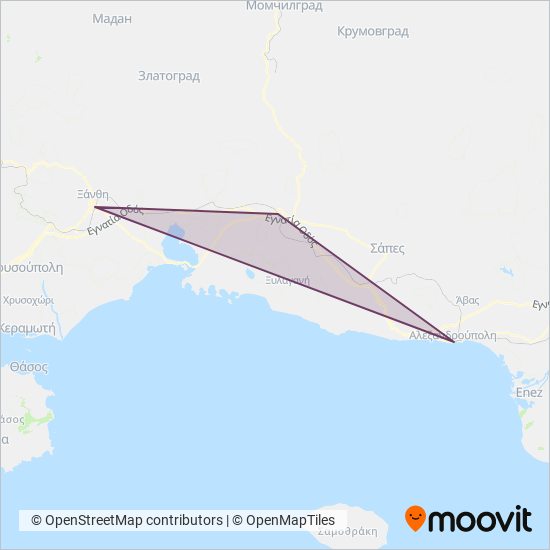 HELLENIC TRAIN S.A. coverage area map