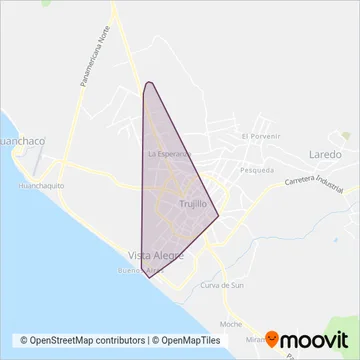 Empresa de Transporte California S.A. - E.T.C.S.A. coverage area map