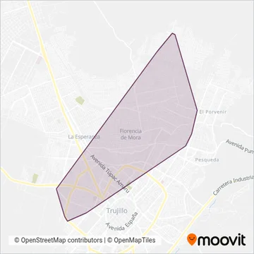 Empresa de Transporte y Servicios Libertad S.A. - ETSLSA coverage area map