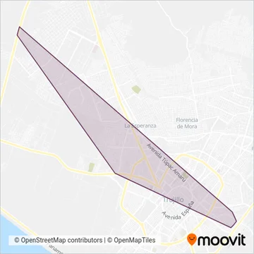 Empresa de Transporte El Ícaro Inversionista S.A. coverage area map