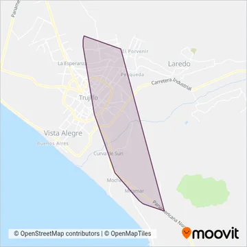 Empresa de Transporte Miramar S.A. coverage area map