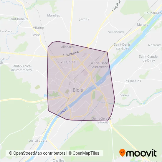 Azalys coverage area map