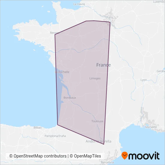 OCEdefault coverage area map