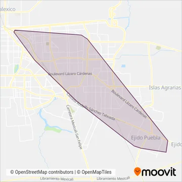 Amarillo y Blanco coverage area map