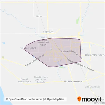TAXIS coverage area map